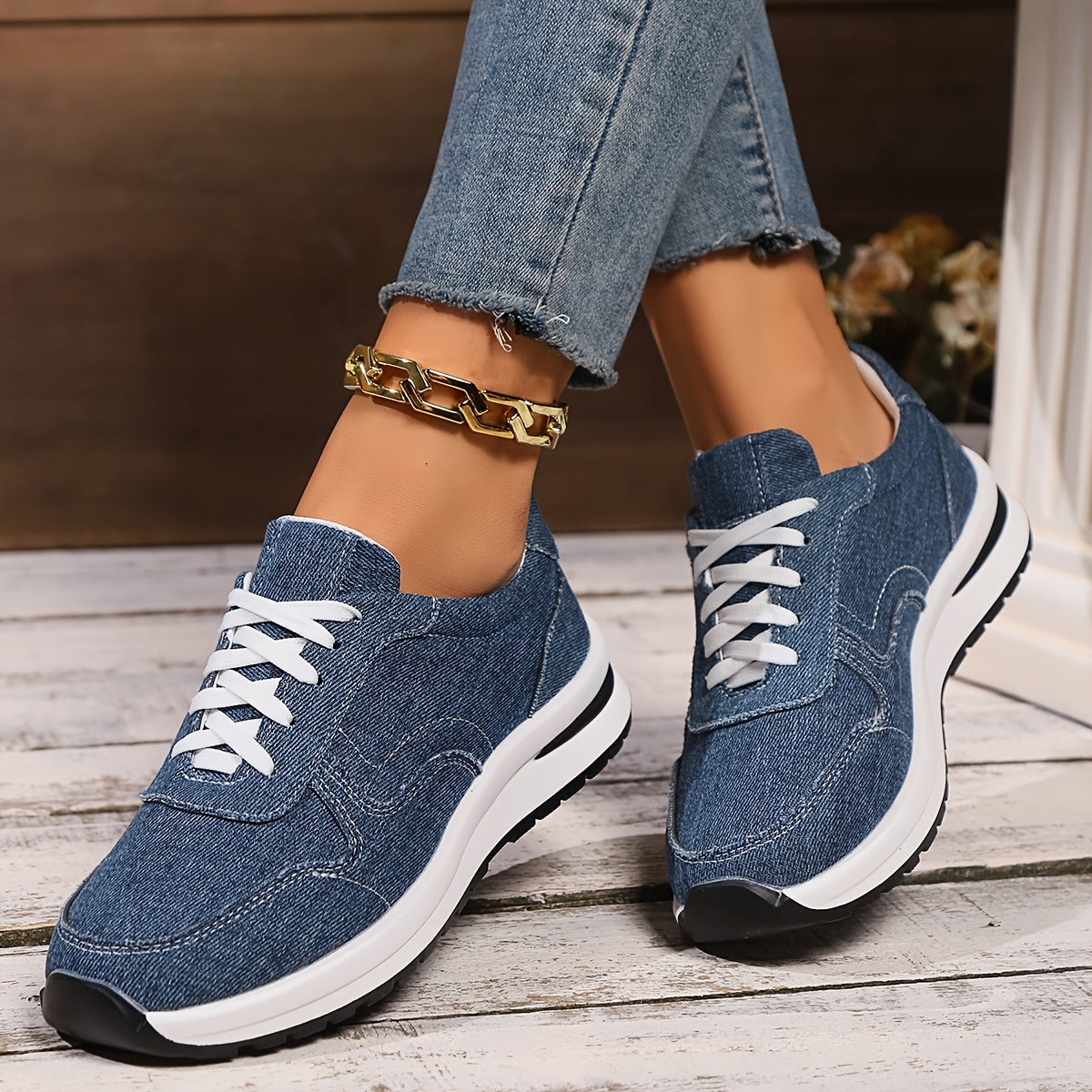 LISETTE | COMFORTABLE ORTHOPEDIC DENIM SNEAKERS
