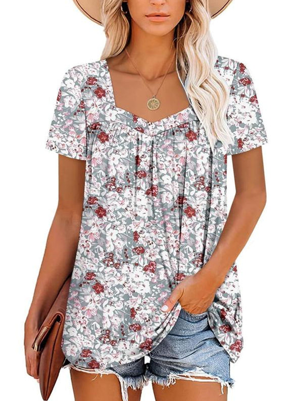 VIRENA | Breezy Floral Summer Top