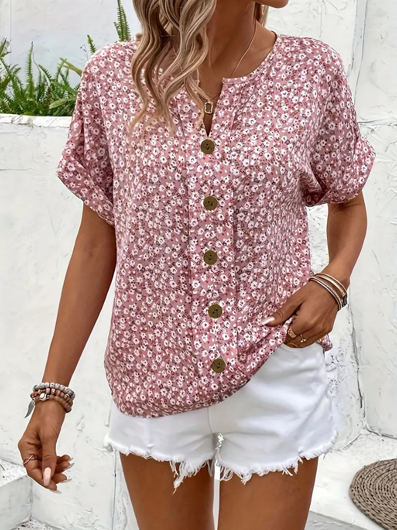 JELENA | Chic Floral Summer Blouse