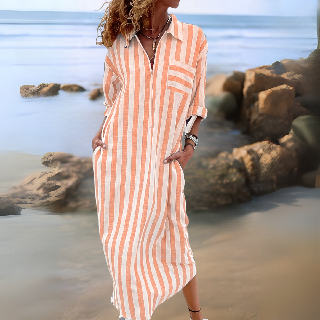 PHOEBE | CHIC STRIPED DRESS