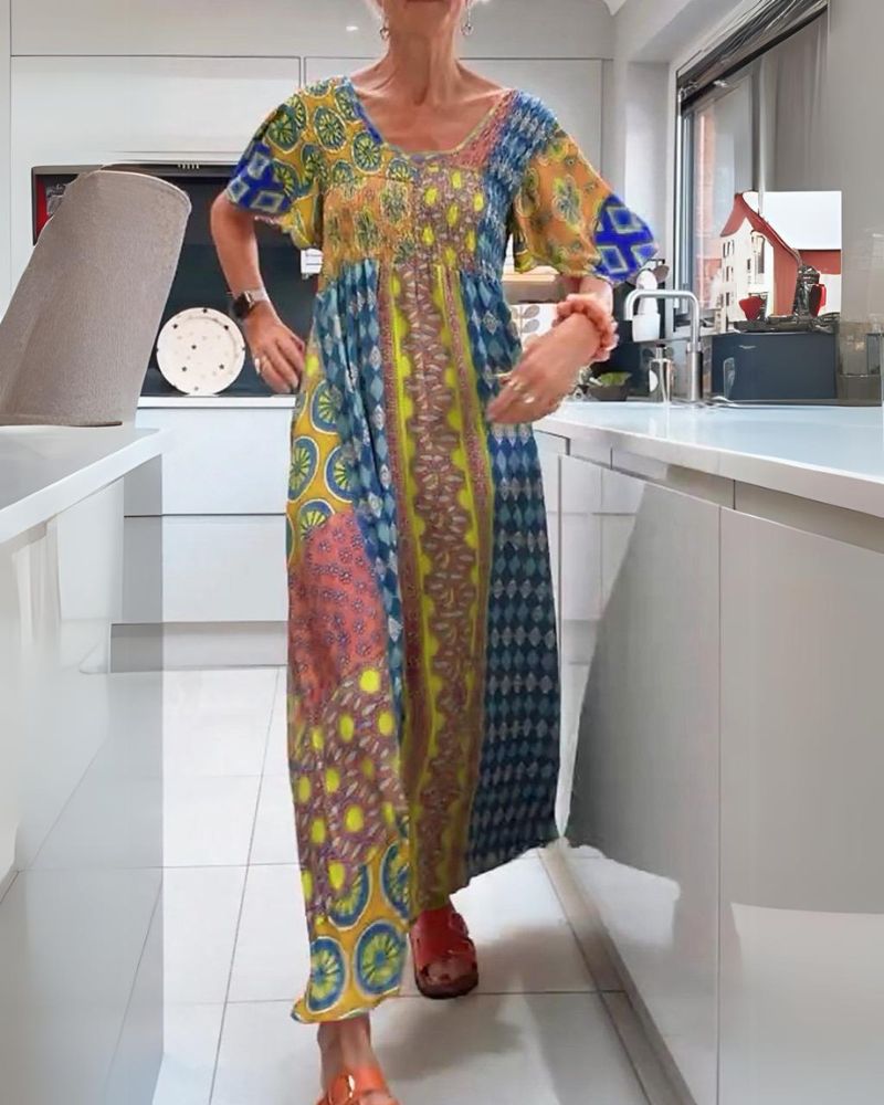 Melania | Vibrant Bohemian Dress