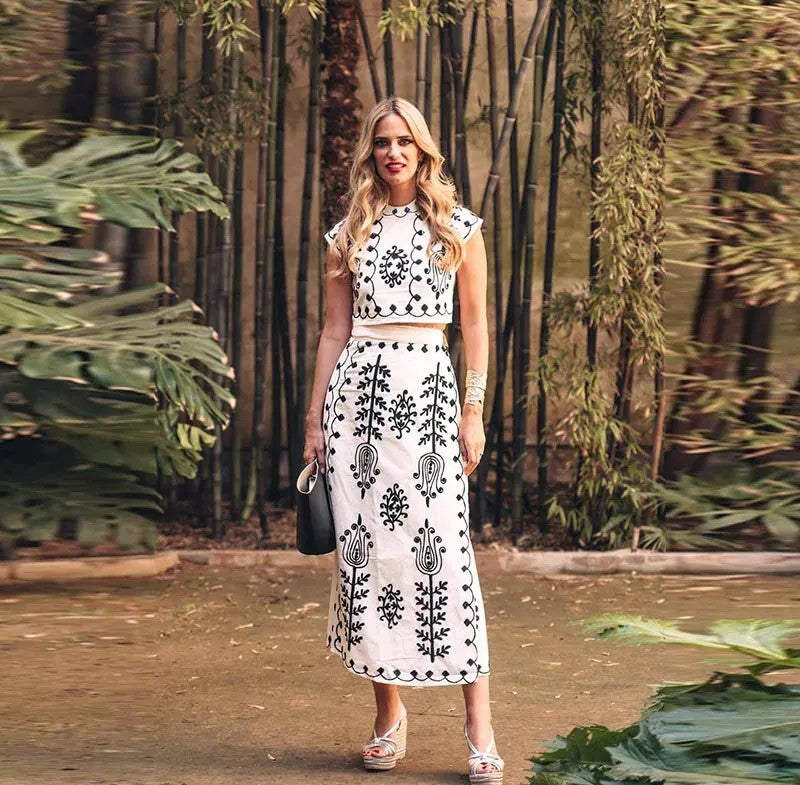 YASMINE | Printed Two-Piece Set