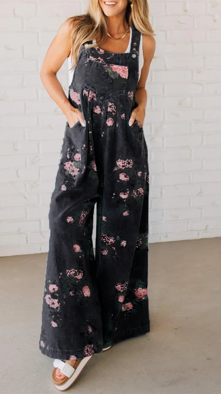 DAPHNE | PLAYFUL PRINT WOMEN'S SUMMER DUNGAREES