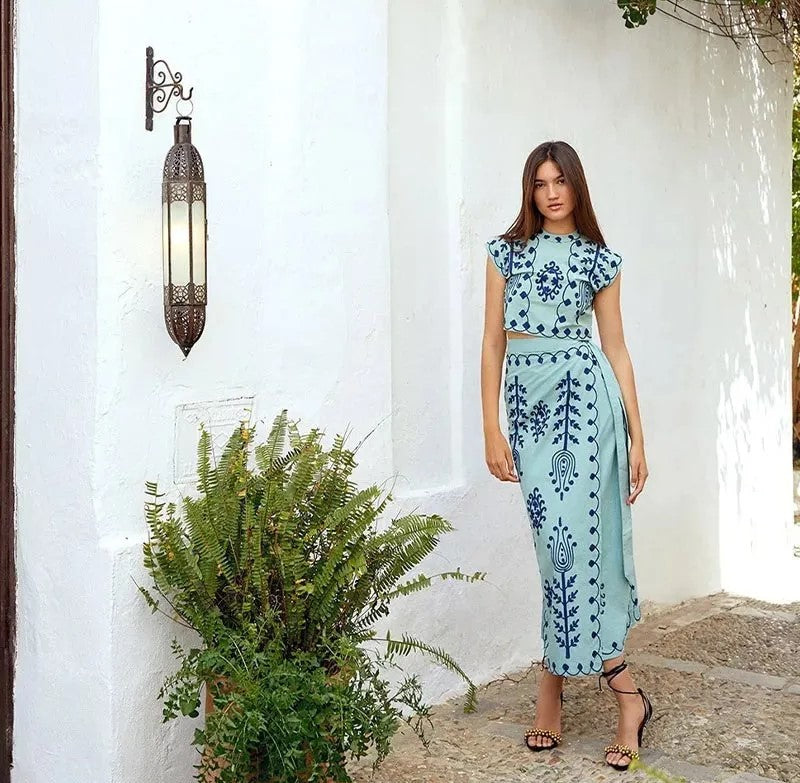 YASMINE | Printed Two-Piece Set