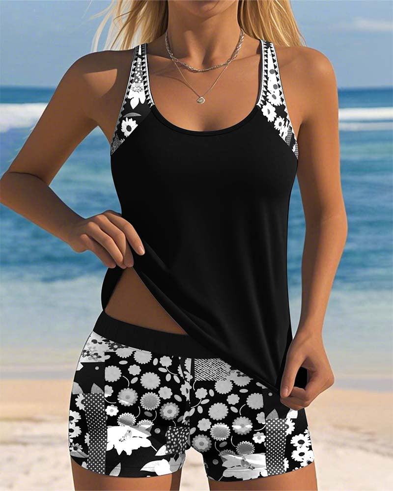 KIMMY | Comfortable Two-Piece Swimwear in Beach Floral Design