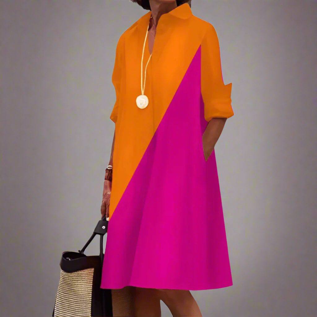 SANDRINE | Chic Casual Polo Dress