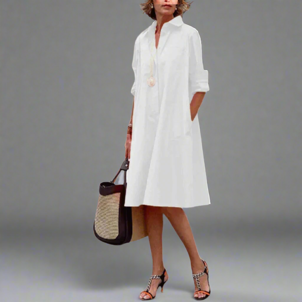 SANDRINE | Chic Casual Polo Dress