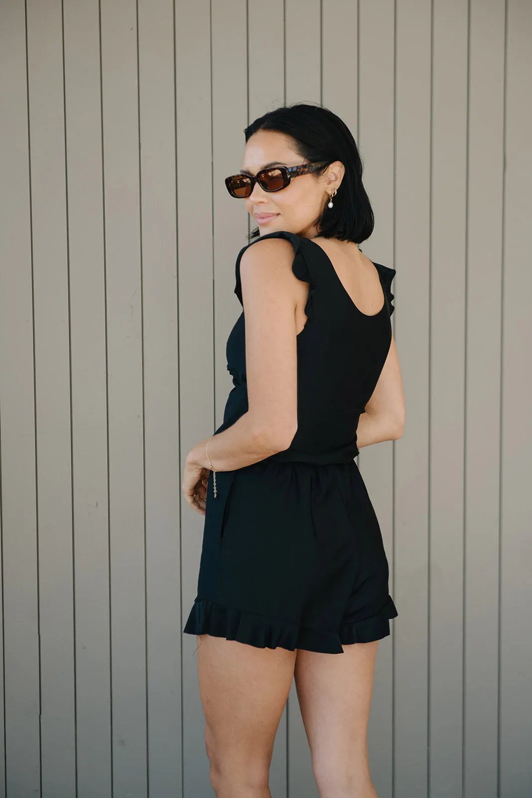 MARGARET | Ruffled Bathing Suit with Built-in Breast Support