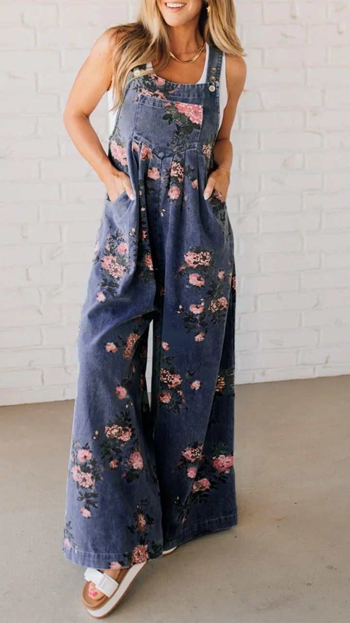 DAPHNE | PLAYFUL PRINT WOMEN'S SUMMER DUNGAREES