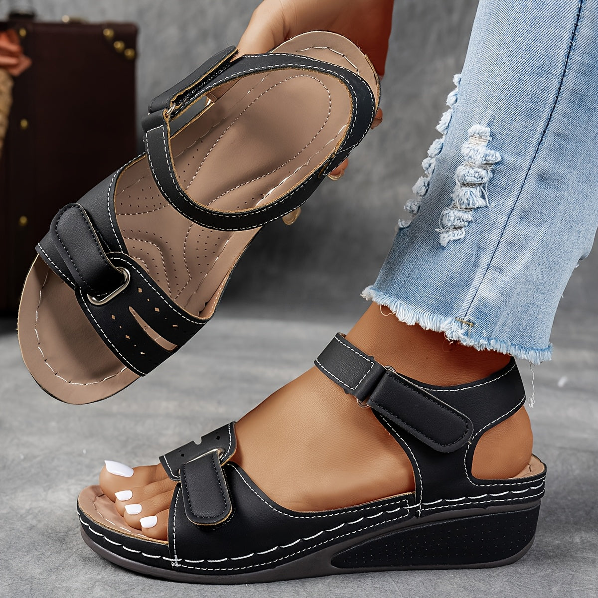 CARMELA | Cozy Open-Toe Sandals