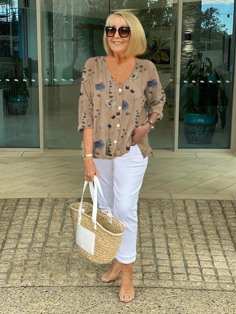 ESTHER | Chic Floral Blouse