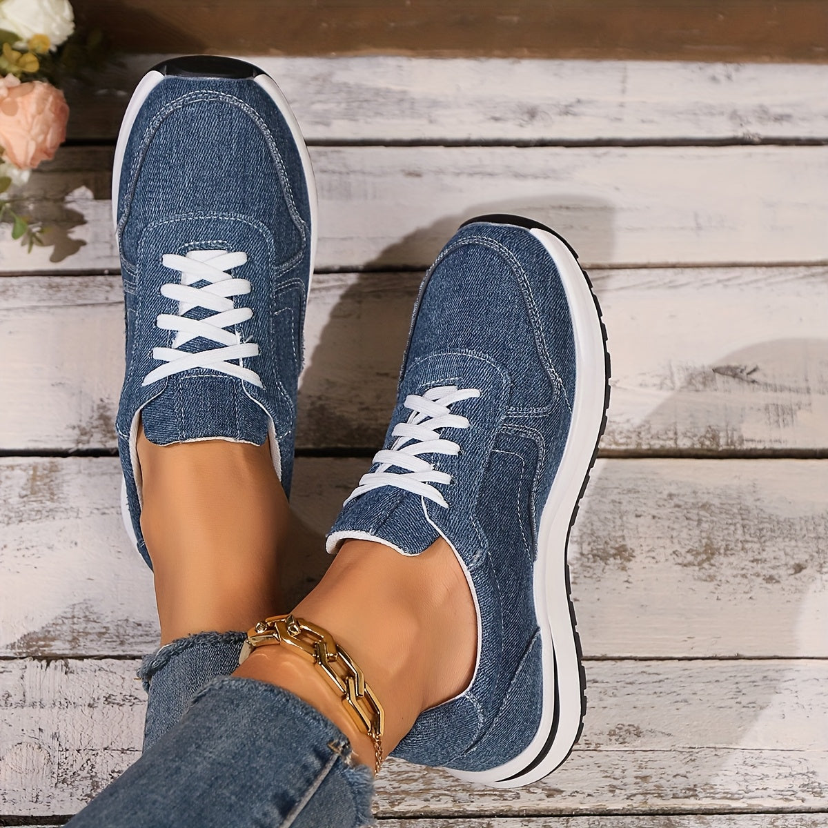 LISETTE | COMFORTABLE ORTHOPEDIC DENIM SNEAKERS