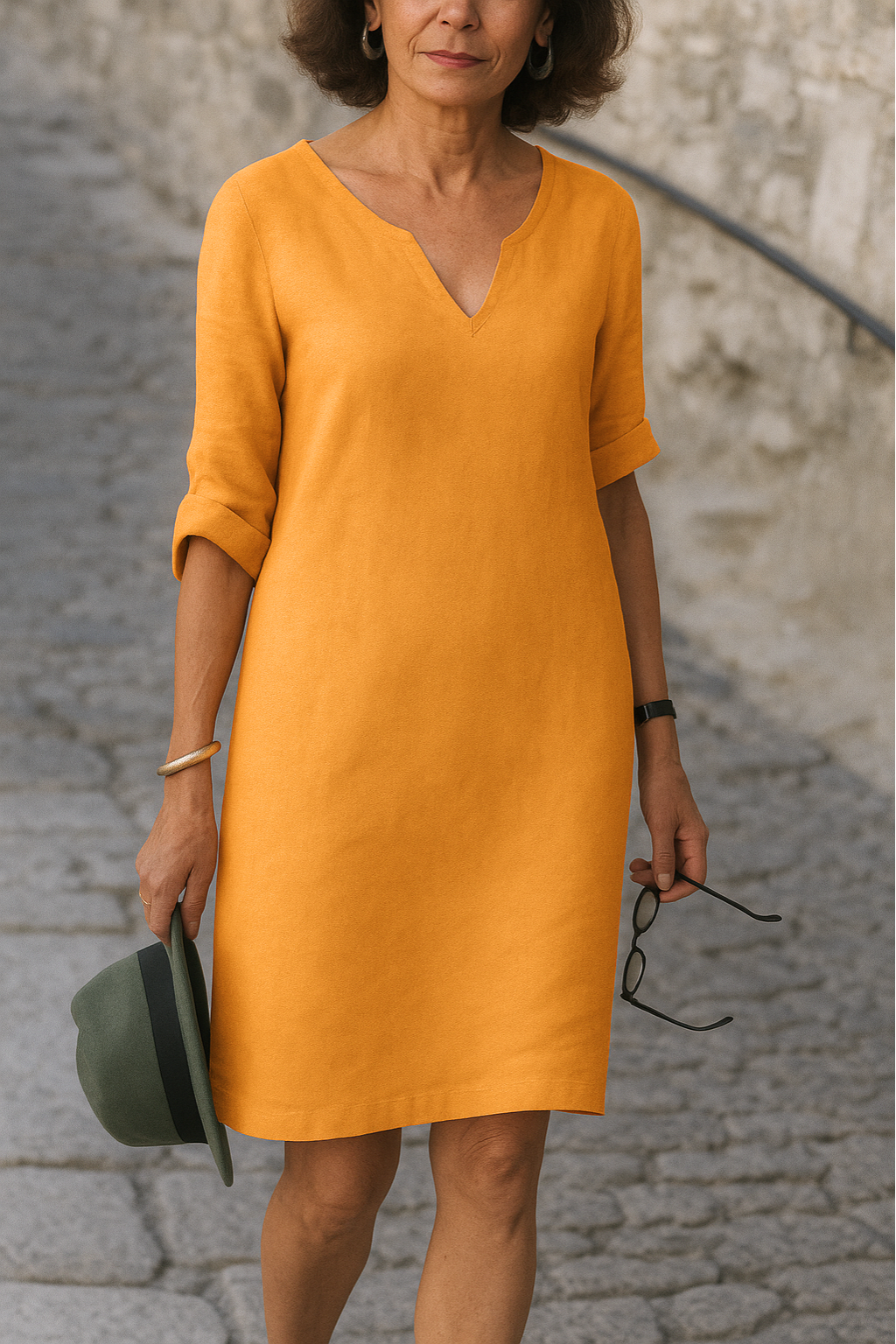 BETSEY | Sophisticated V-Neck Dress