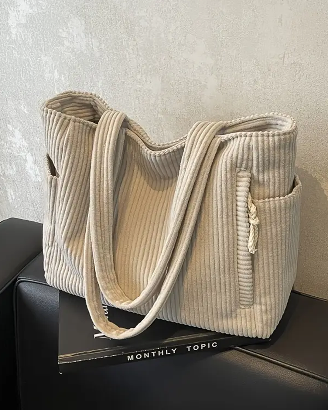 EVIN | Corduroy Fashion Carrier Bag