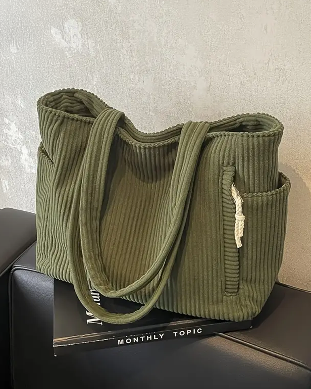 EVIN | Corduroy Fashion Carrier Bag