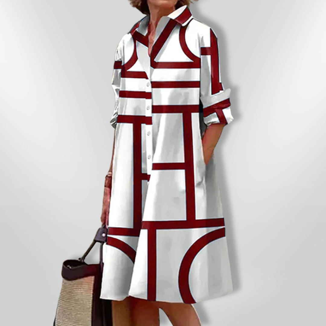 CALIS | Stylish Patterned Elegant Dress
