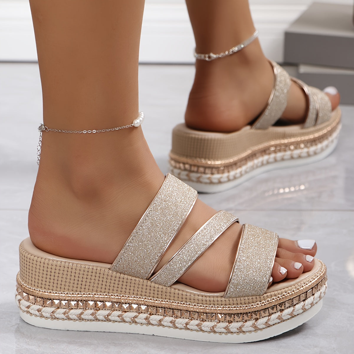 ASHLYN | GLAMOROUS SPARKLING SANDALS