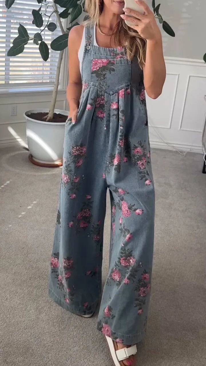 DAPHNE | PLAYFUL PRINT WOMEN'S SUMMER DUNGAREES