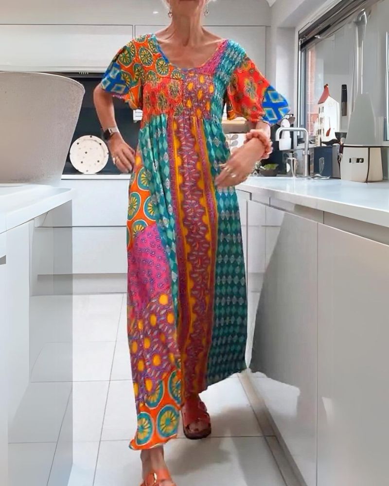 Melania | Vibrant Bohemian Dress