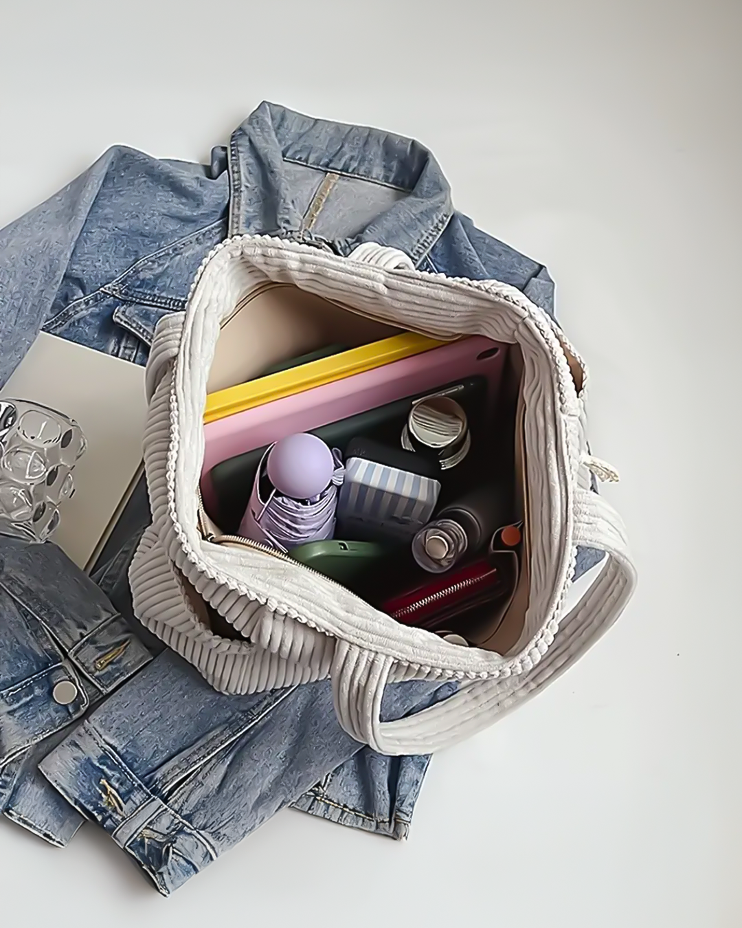 EVIN | Corduroy Fashion Carrier Bag
