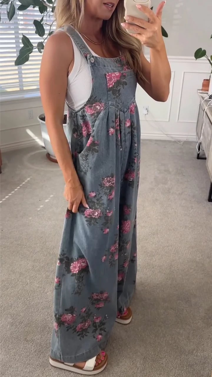 DAPHNE | PLAYFUL PRINT WOMEN'S SUMMER DUNGAREES