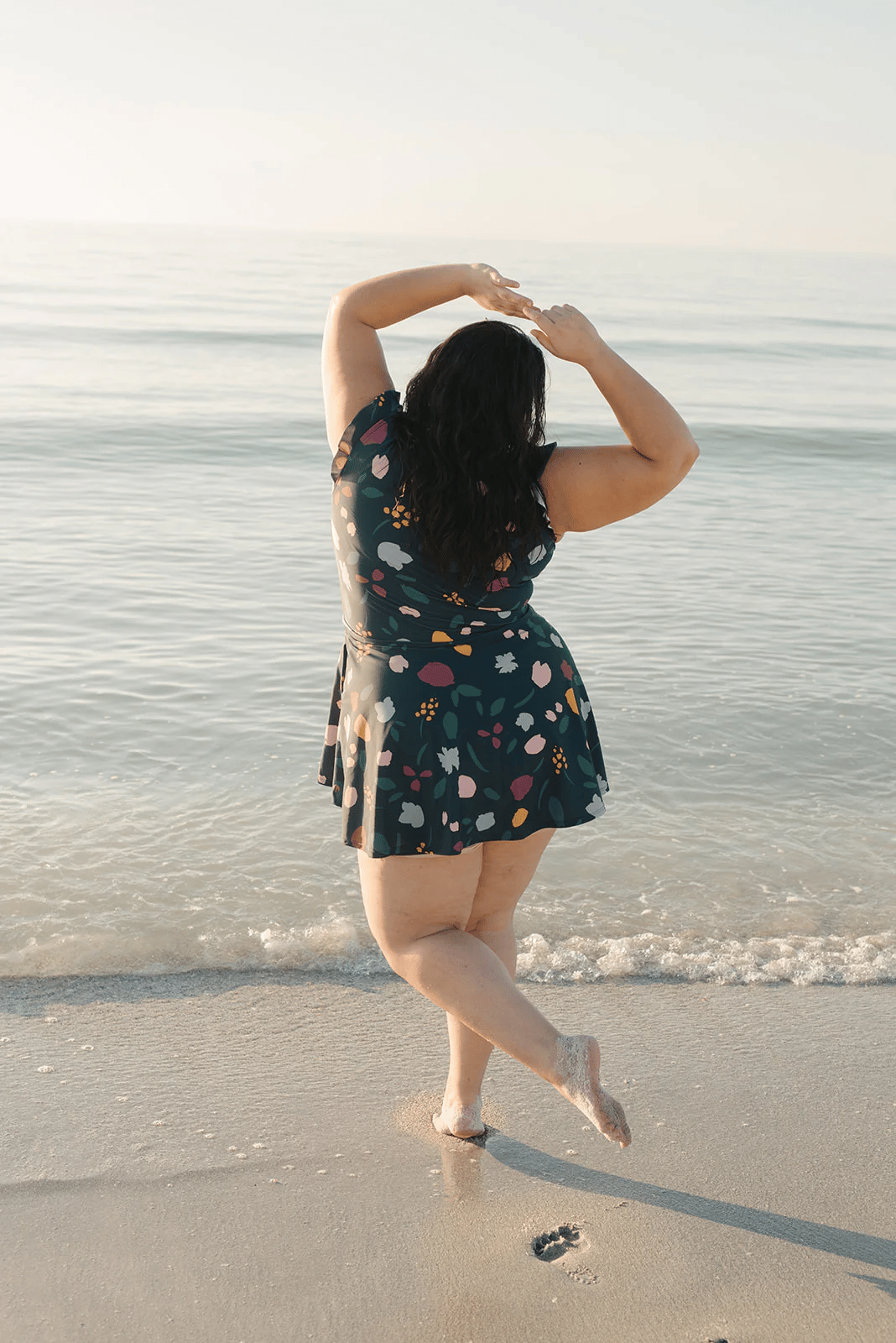 MARGARET | Ruffled Bathing Suit with Built-in Breast Support