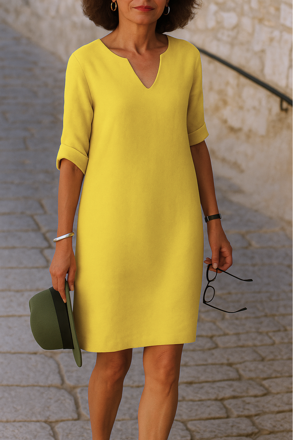 BETSEY | Sophisticated V-Neck Dress