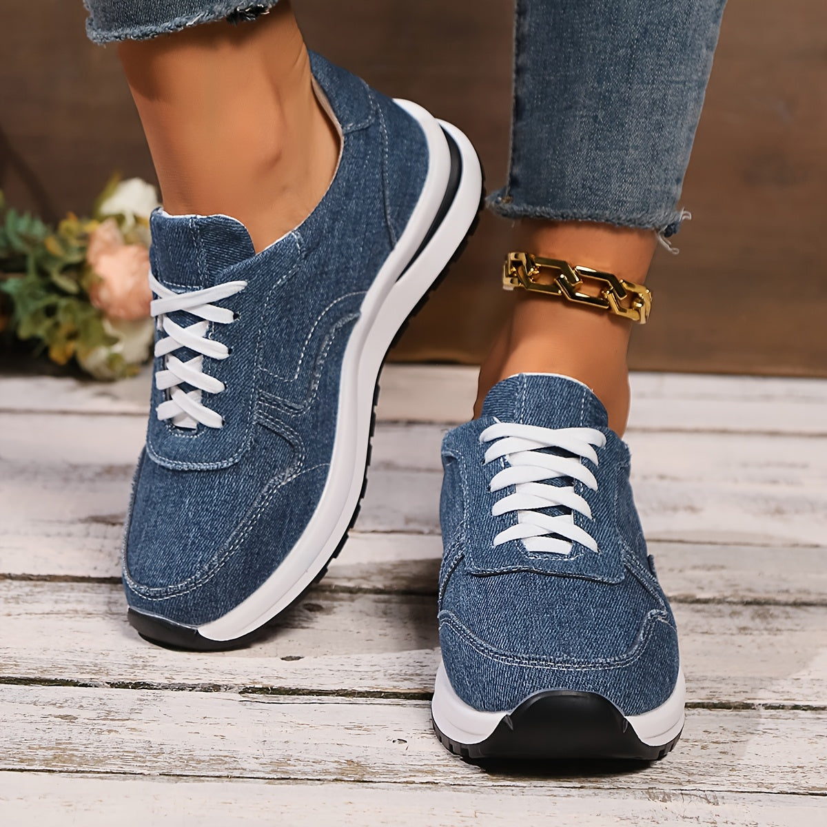 LISETTE | COMFORTABLE ORTHOPEDIC DENIM SNEAKERS
