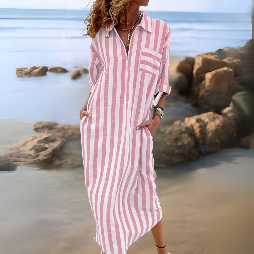 PHOEBE | CHIC STRIPED DRESS