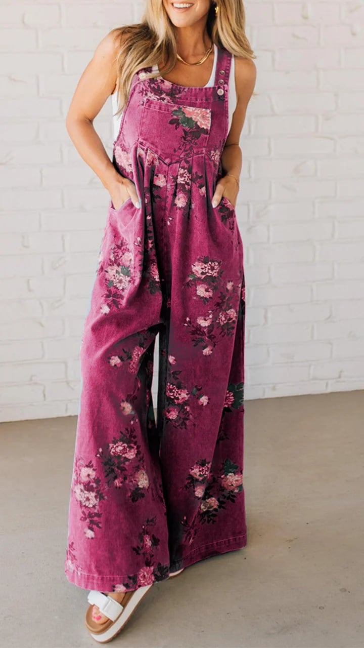 DAPHNE | PLAYFUL PRINT WOMEN'S SUMMER DUNGAREES