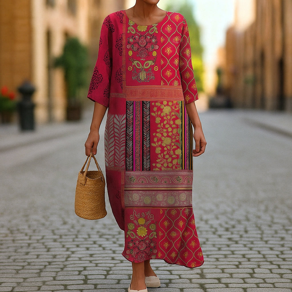 CILIA | Relaxed Bohemian Maxi Dress