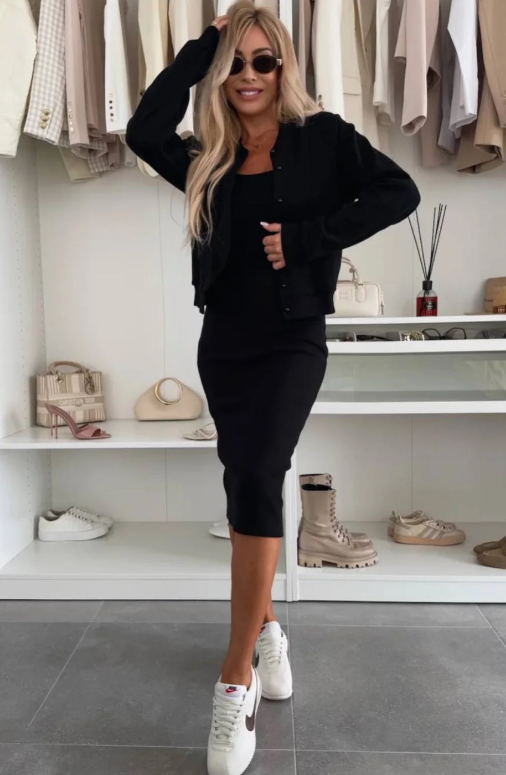 MANDY | Coordinated Midi Dress and Jacket Ensemble