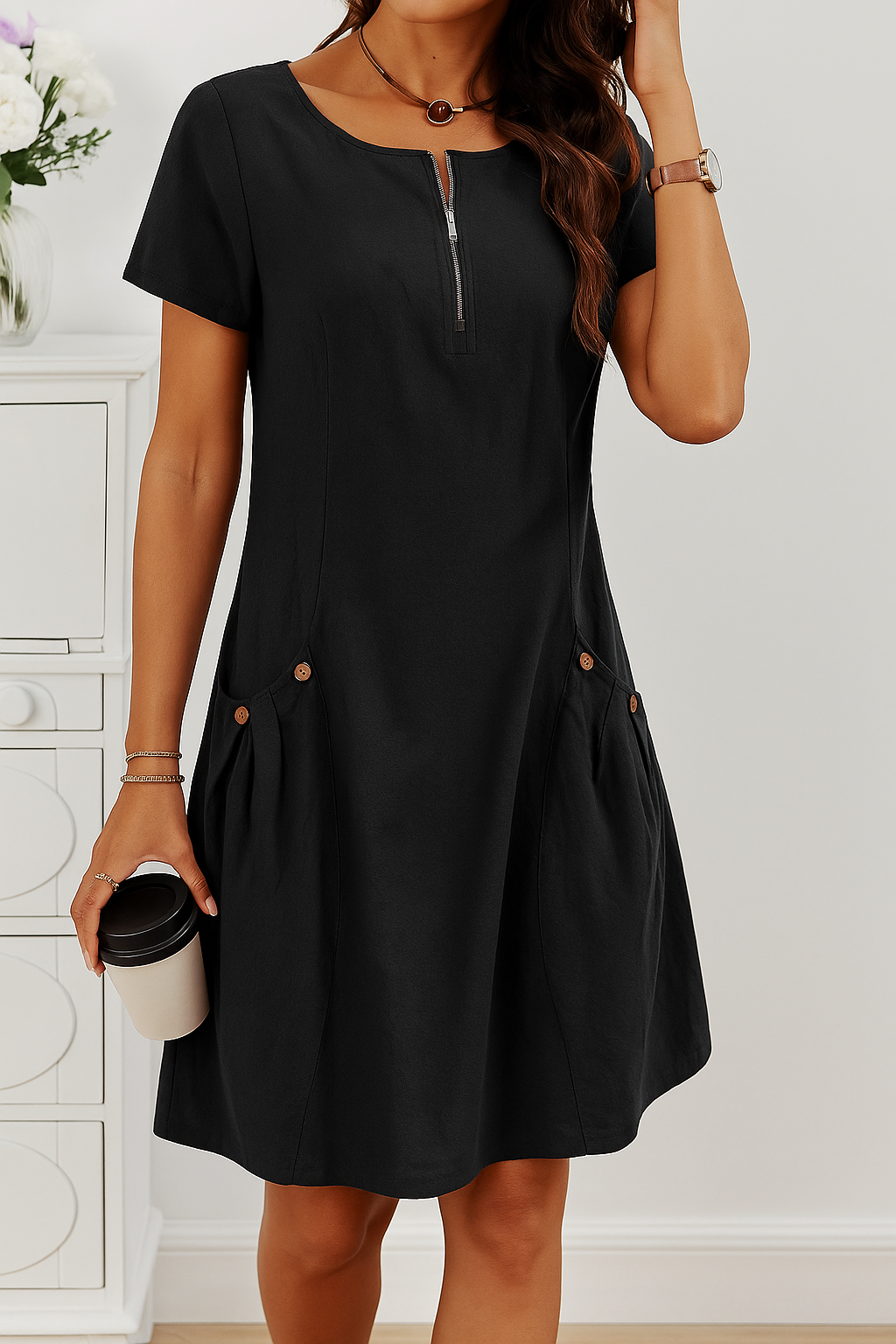 RUMI | Chic Dress Featuring Convenient Pockets