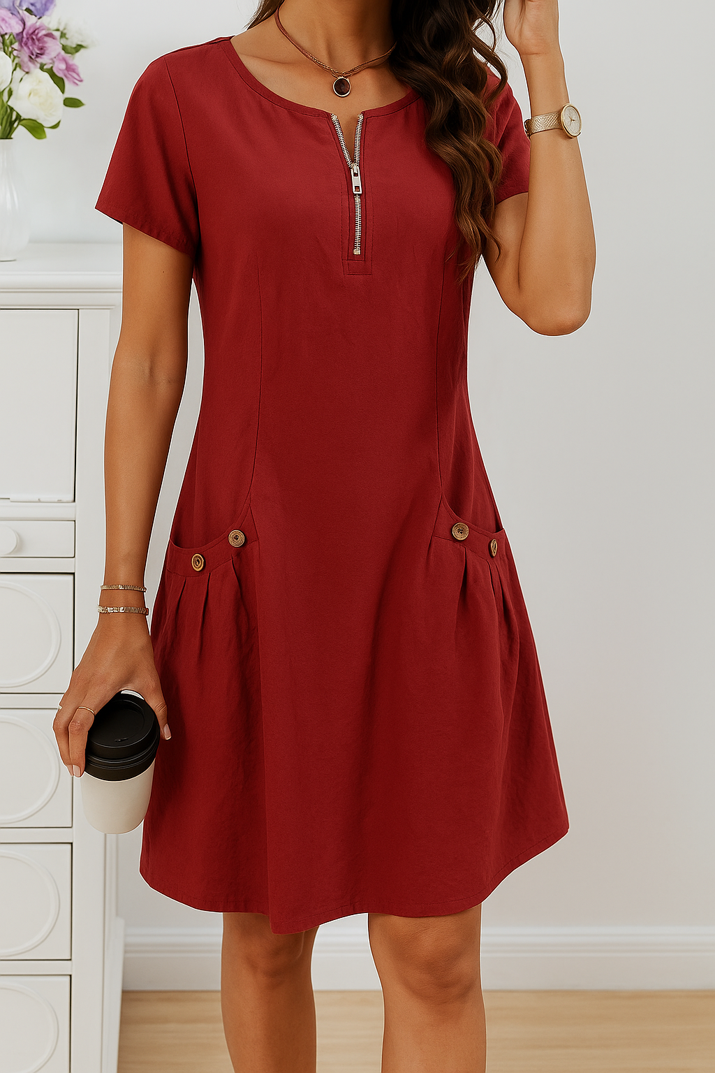 RUMI | Chic Dress Featuring Convenient Pockets