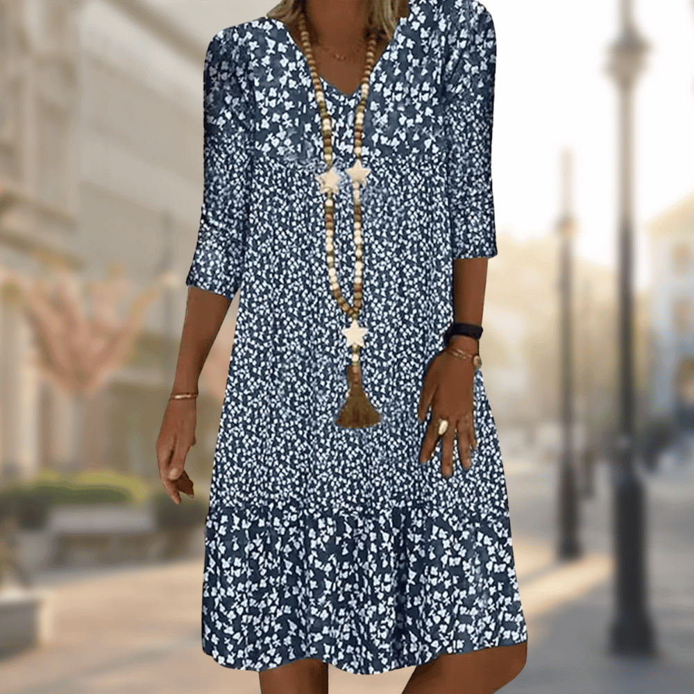 NINA | Chic Printed Elegance Dress