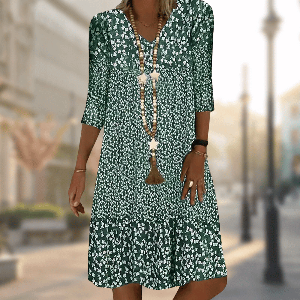 NINA | Chic Printed Elegance Dress