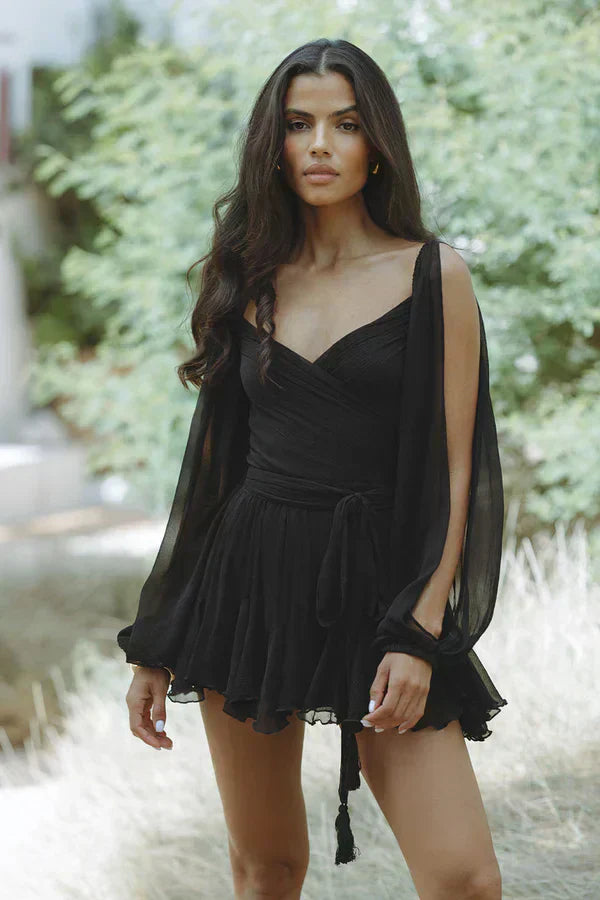 LOUISE | Chic Mini Dress with Elegant Sleeves