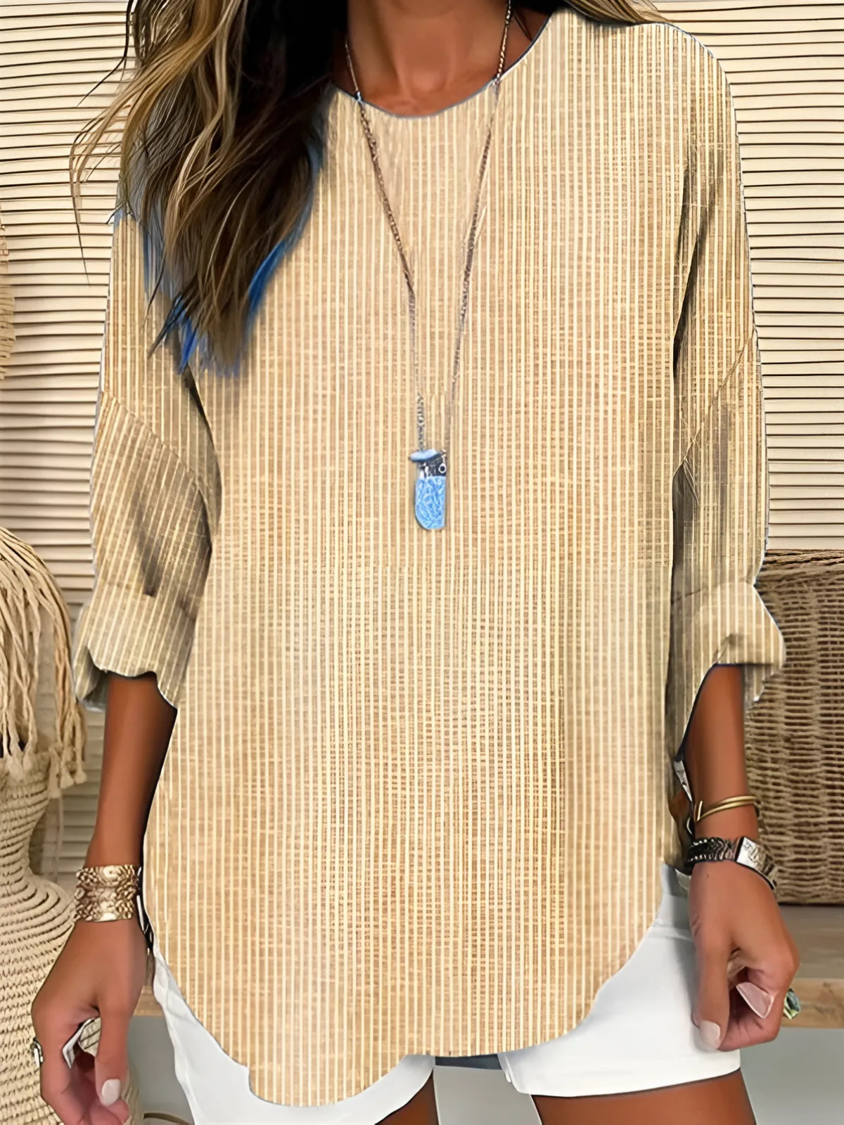 TASHA | Stylish Striped Top