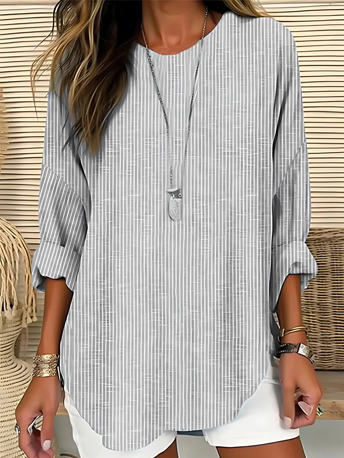 TASHA | Stylish Striped Top