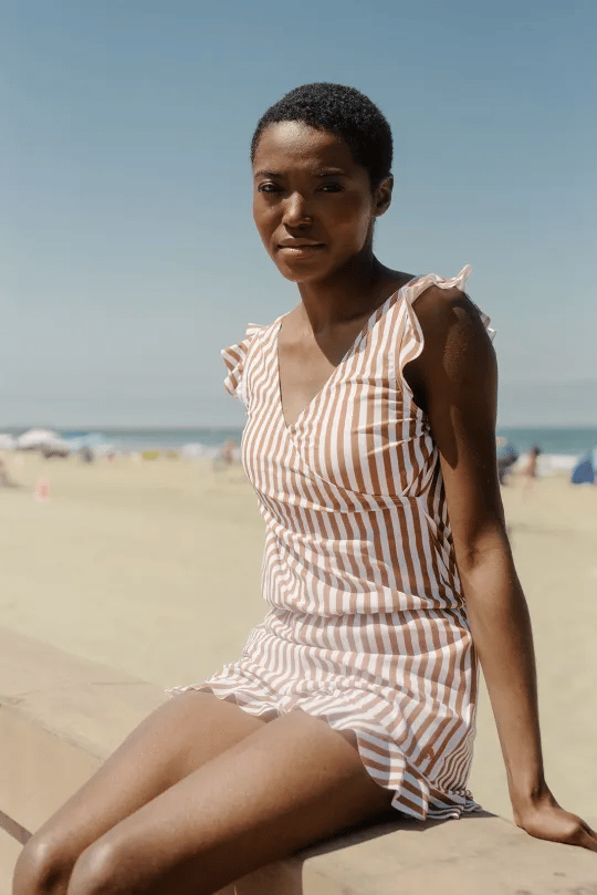 MARGARET | Ruffled Bathing Suit with Built-in Breast Support