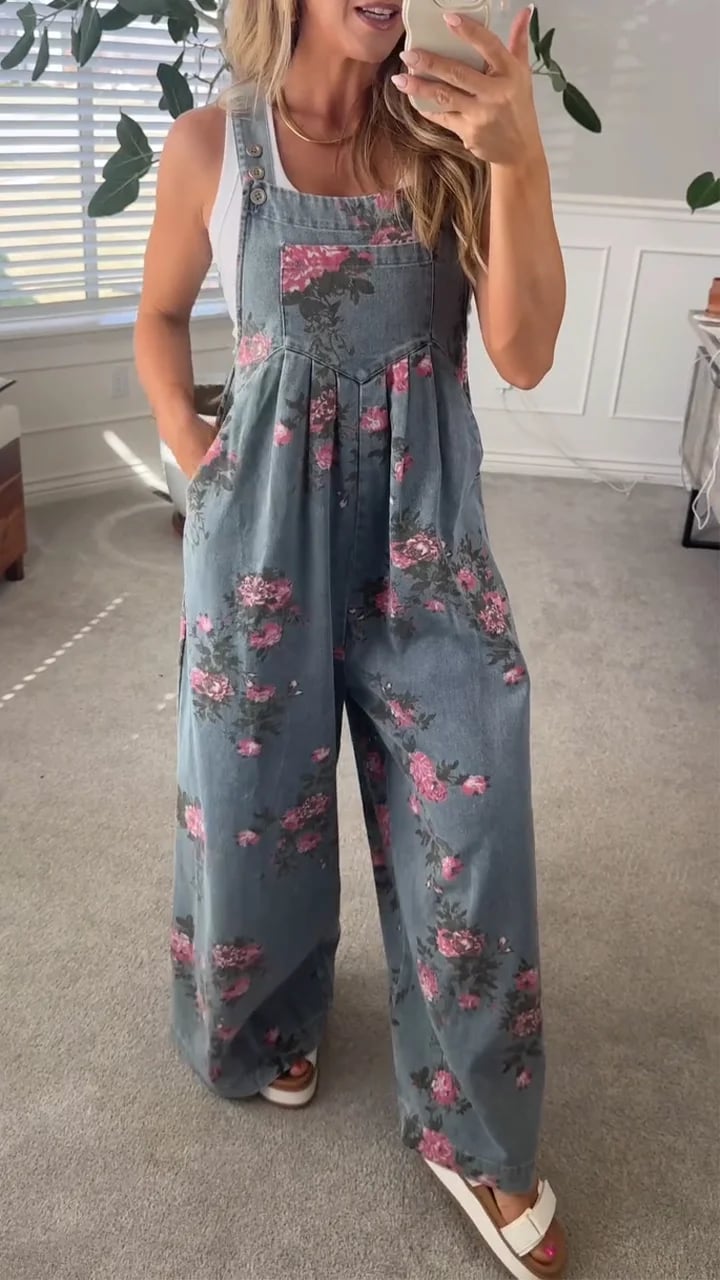 DAPHNE | PLAYFUL PRINT WOMEN'S SUMMER DUNGAREES