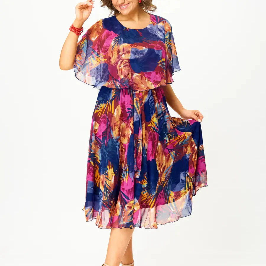 AYALA | Plus Size Chiffon Dress for Ultimate Comfort