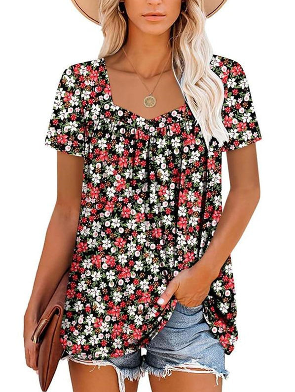 VIRENA | Breezy Floral Summer Top