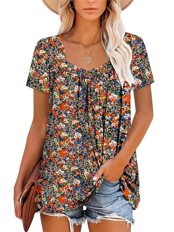 VIRENA | Breezy Floral Summer Top