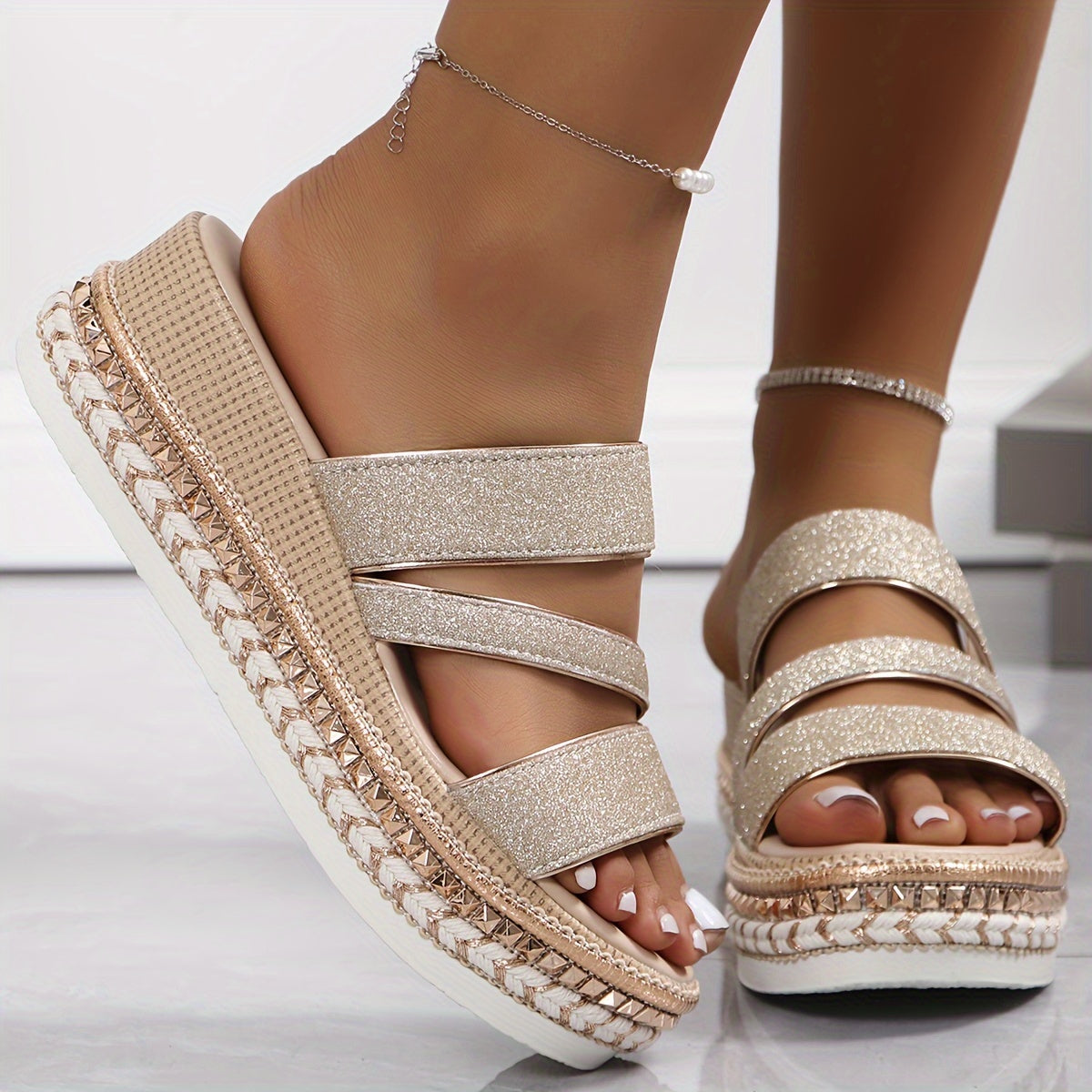 ASHLYN | GLAMOROUS SPARKLING SANDALS