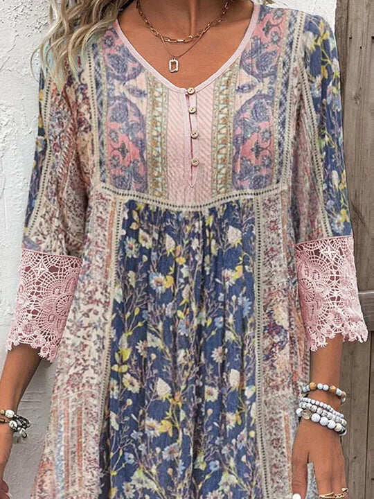 AZIRA | Stylish Patterned Elegant Dress