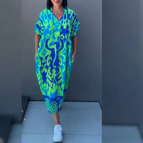 HANNAH | Stylish Printed Elegant Dress