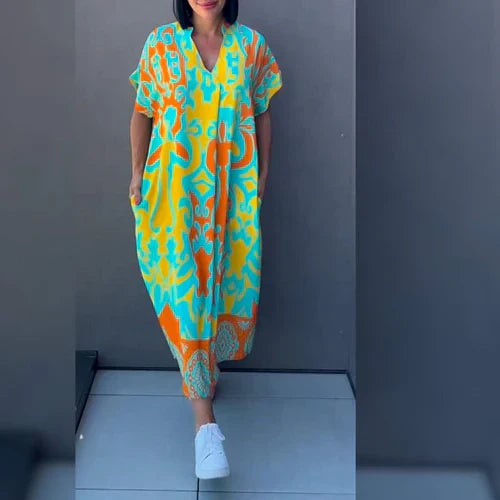 HANNAH | Stylish Printed Elegant Dress