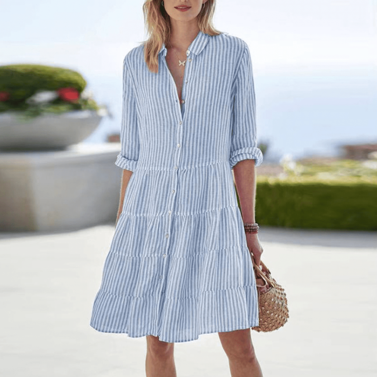 HARLY | LIGHTWEIGHT STRIPED DRESS