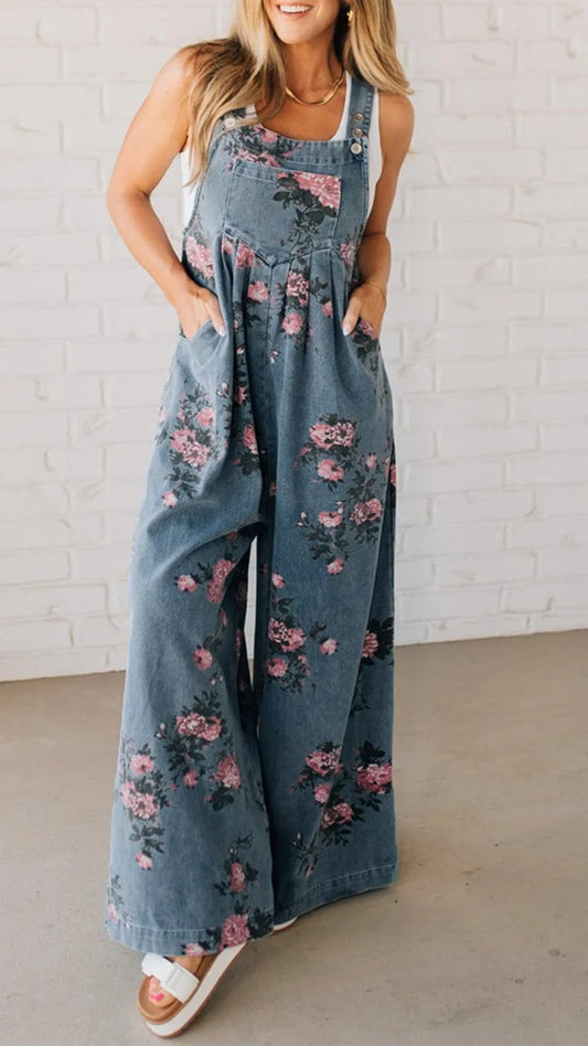 DAPHNE | PLAYFUL PRINT WOMEN'S SUMMER DUNGAREES